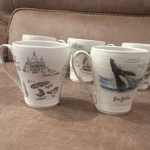 Set of Diva Pyari Linea Carta Illustrated Travel Mugs - Picture 10 of 14